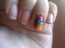 Swirl Nail Art Using Water