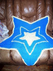 Crocheted Star Baby Blanket