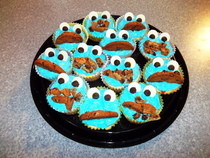 Cookie Monster Cupcakes