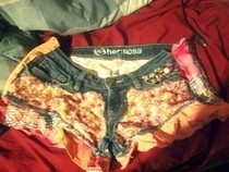 Recycled Pants Into Shorts