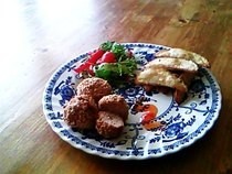 Coconut Crusted Turkey With Salt And Pepper Scrubbed Potatoes