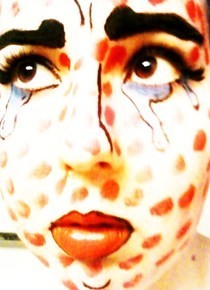Lichtenstein Girl Facepaint