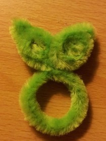 Fuzzy Bunny Ears Ring