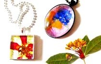 Pressed Flower Pendants