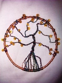 Wire Wrapped Tree Of Life Ornament