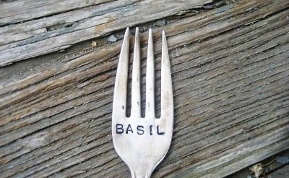 Garden Markers From Antique Silverware