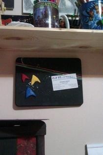Star Trek Cookie Tin Lid Magnet Boards