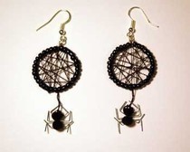 Spider Web Earrings