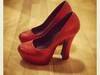 Ruby Red Platform Heels
