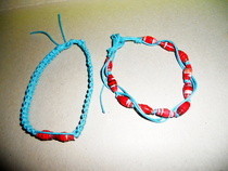 Friendship Bracelets With Paper Beads