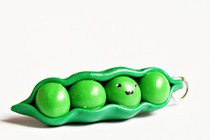 Polymer Clay Peas In A Pod