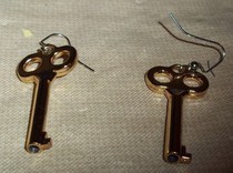 Golden Key Earrings