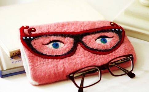 Felted Spectacle Glasses Case 