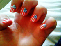 Usa Flag Nails