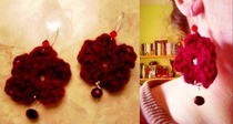 Crochet Flower Earrings