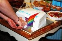 Archie's Multicoloured Birthday Cake