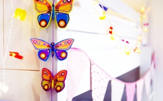 Wooden Butterfly Hanging