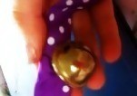 Purple Polka Dot Cat Collar