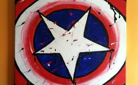 Captain America Shield Painting   