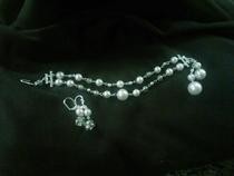 Up Cycled "Vintage" Bracelet And Earrings