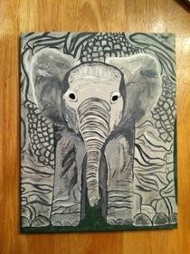 Baby Elephant Painting!