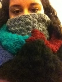 Multi Color Stripe Scarf