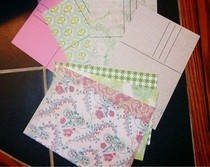 Scrapbook Paper Post Cards