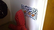 Zebra Print Coat Rack