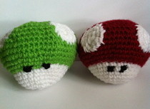 Crochet Mario Power Ups