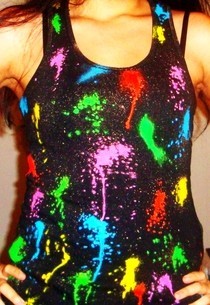 Diy Splattered Paint T Shirt