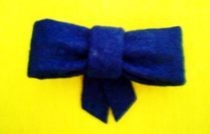Felt Hair Bow, With Victor!