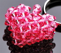 Crystal Heart Motif Ring