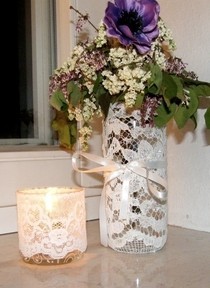 Lace Candle Holders