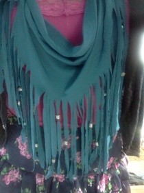 Beaded Fringe Scarf