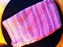 Pink And Purple Crochet Pouch
