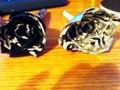 Duct Tape Flower Pens