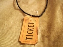 Ticket Necklace