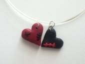 Fimo Scarred Hearts