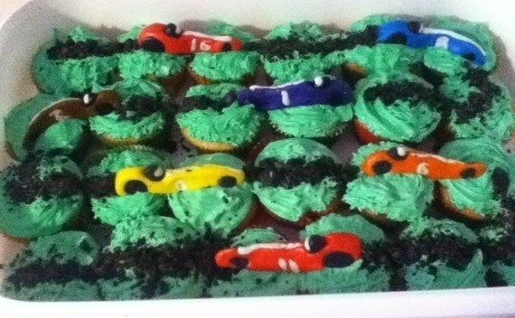 Race Car Cupcakes