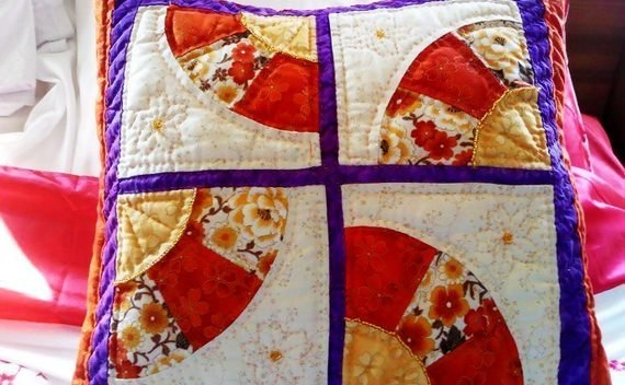 Patchwork Fan Cushion
