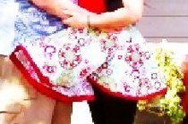 Mid Waist Circle Skirt