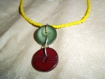 Traffic Light Colors Necklace