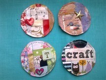 Paper Scrap Magnets