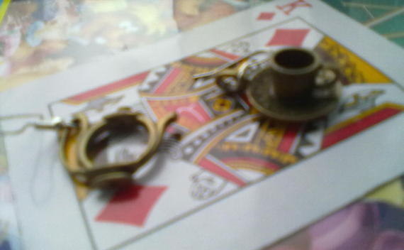Alice In Wonderland Tea Party Earrings