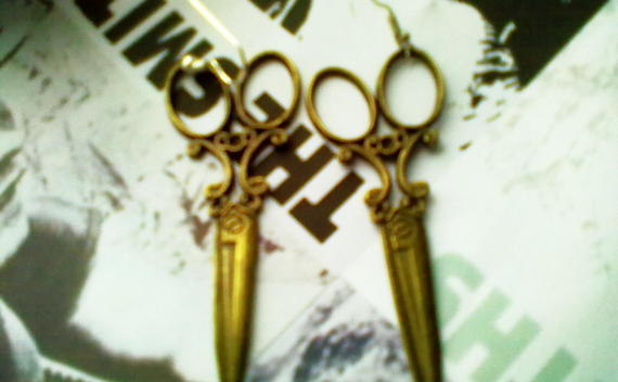 Victorian Scissor Earrings