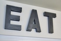 Anthropologie Inspired Zinc Letters