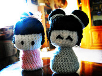 Amigurumi Kokeshi Dolls