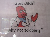 Cross Stitch? Why Not Zoidberg?
