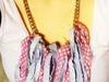 Denim Shag Necklace