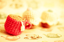 Crochet Tea & Cupcake Keyrings